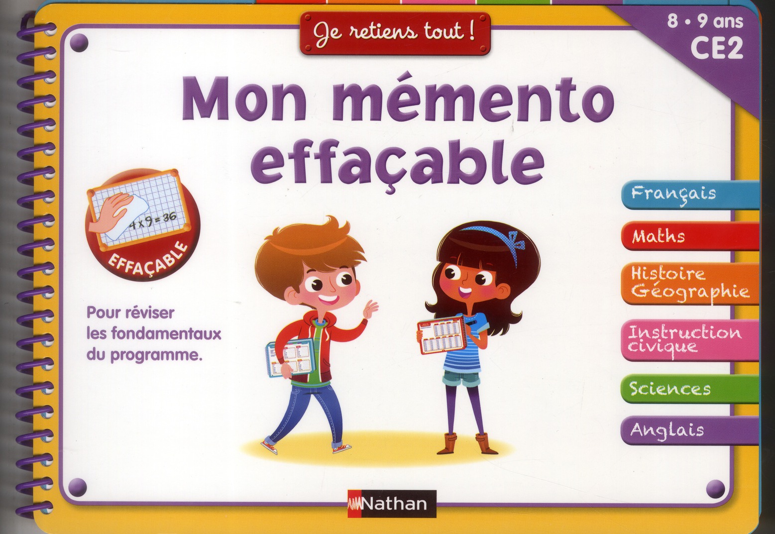 Mon mémento effaçable. CE2 8-9 ans