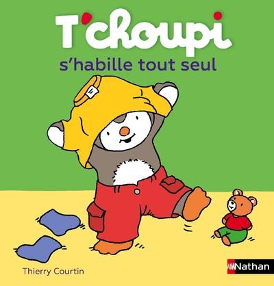T'choupi, l'ami des petits Tome 44 : T'choupi s'habille tout seul