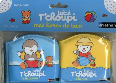 Bébé T'choupi : Bébé T'choupi à la mer ; Bébé T'choupi à la piscine. Mes livres de bain