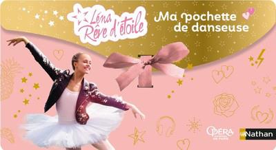 Ma pochette de danseuses Léna rêve d'étoile. Avec des autocollants