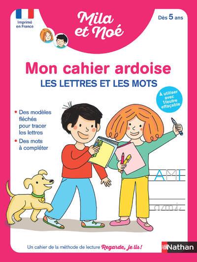 Les lettres et les mots Mila et Noé