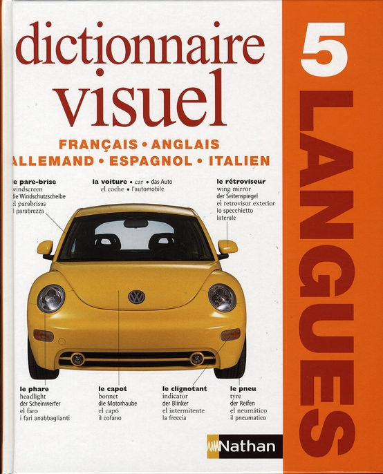 Dictionnaire visuel. 5 langues anglais, français, allemand, espagnol, italien