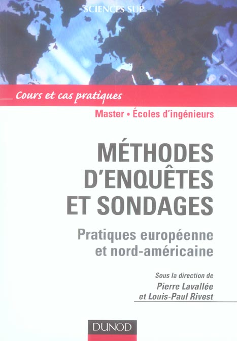 Méthodes d'enquêtes et sondages. Pratiques européenne et nord-américaine