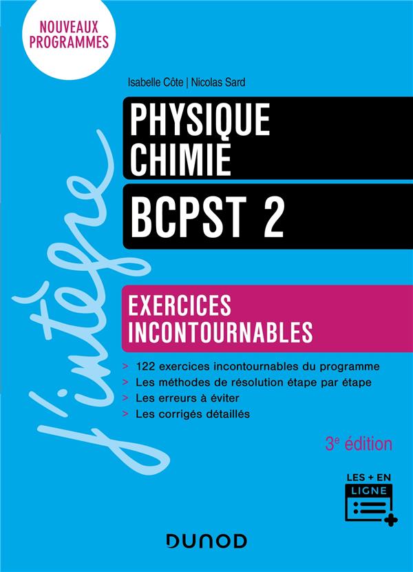 Physique-Chimie BCPST 2. Exercices incontournables, 3e édition