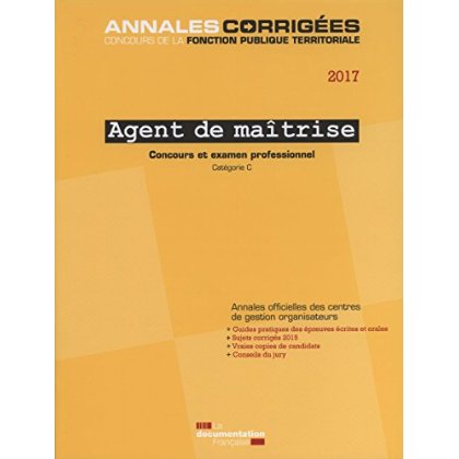 Agent de maîtrise Concours et examen professionnel. Concours externe, interne, 3e concours Examen de