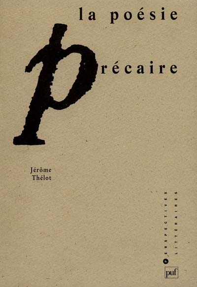 La poésie précaire