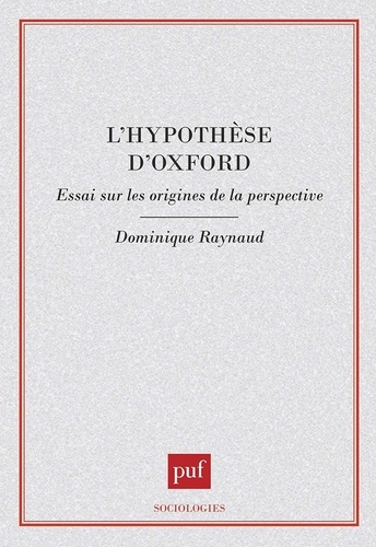 L'HYPOTHESE D'OXFORD. Essai sur les origines de la perspective