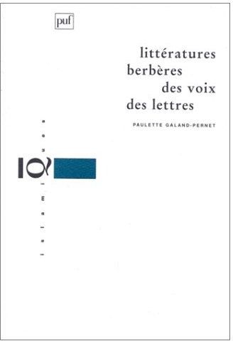 Littératures berbères, des voix, des lettres