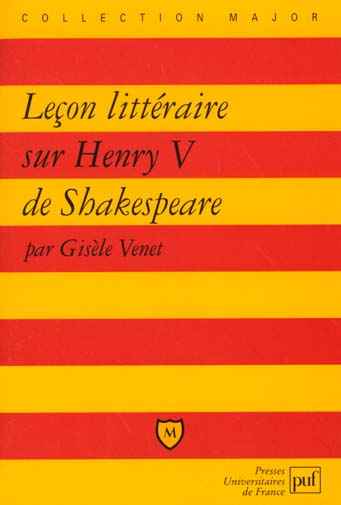 Leçon littéraire sur Henry V de Shakespeare