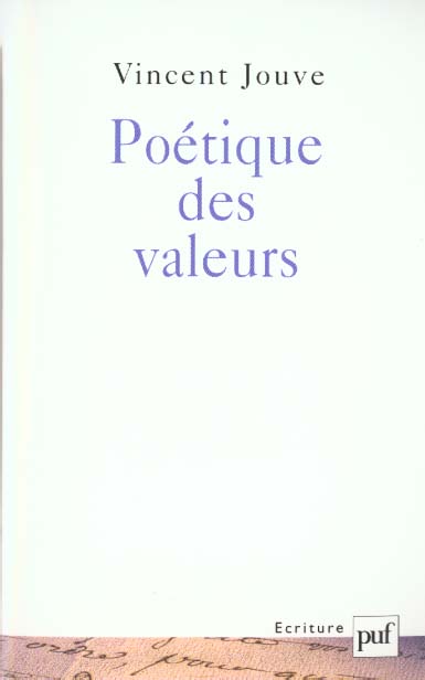 Poétique des valeurs