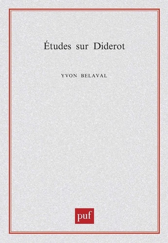 Etudes sur Diderot