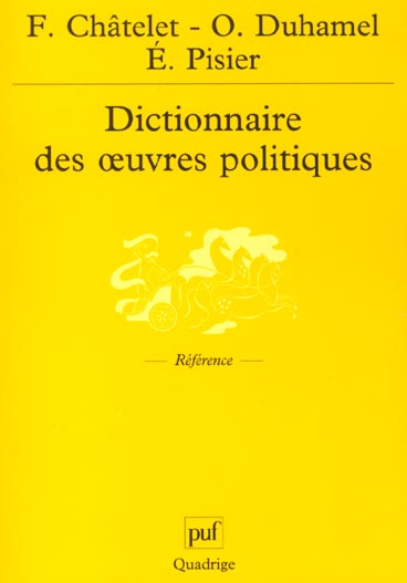 Dictionnaire des oeuvres politiques
