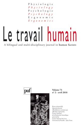 Le travail humain Volume 73 N° 2, Avril 2010
