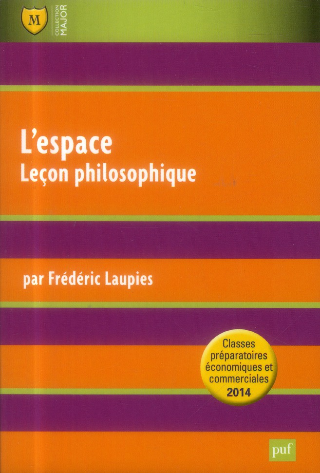 L'espace. Leçon philosophique