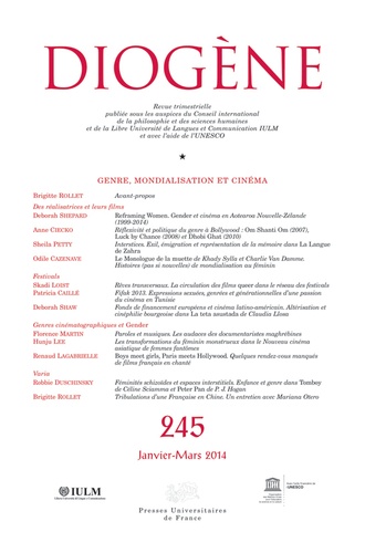 Diogène N° 245, Janvier-mars 2014 : Genre, mondialisation et cinéma