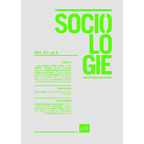 Sociologie Volume 5 N° 2/2014