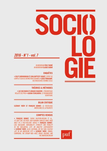 Sociologie Volume 7 N° 1/2016