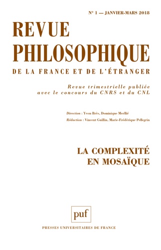 Revue philosophique N° 1, janvier-mars 2018 : Philosophie japonaise, 2
