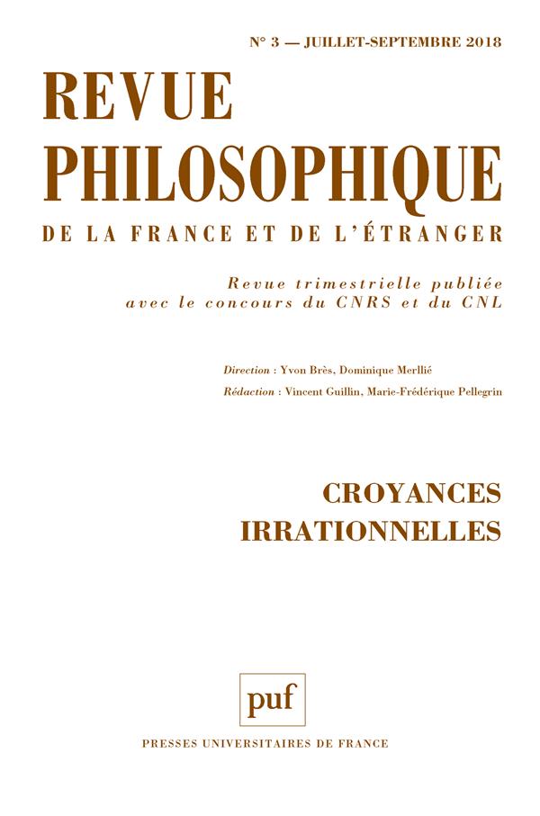 Revue philosophique N° 3, août 2018