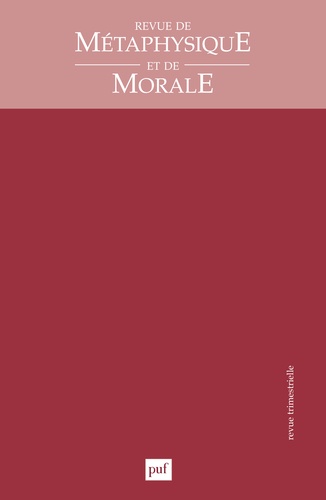 Revue de Métaphysique et de Morale N° 3/2018 : Etudes autour de Fichte, Nancy, Bataille et Ricoeur