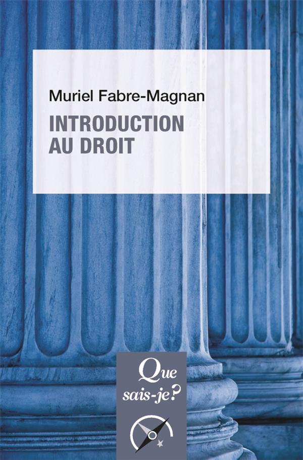 Introduction au droit. 4e édition