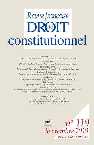 Revue française de Droit constitutionnel N° 119