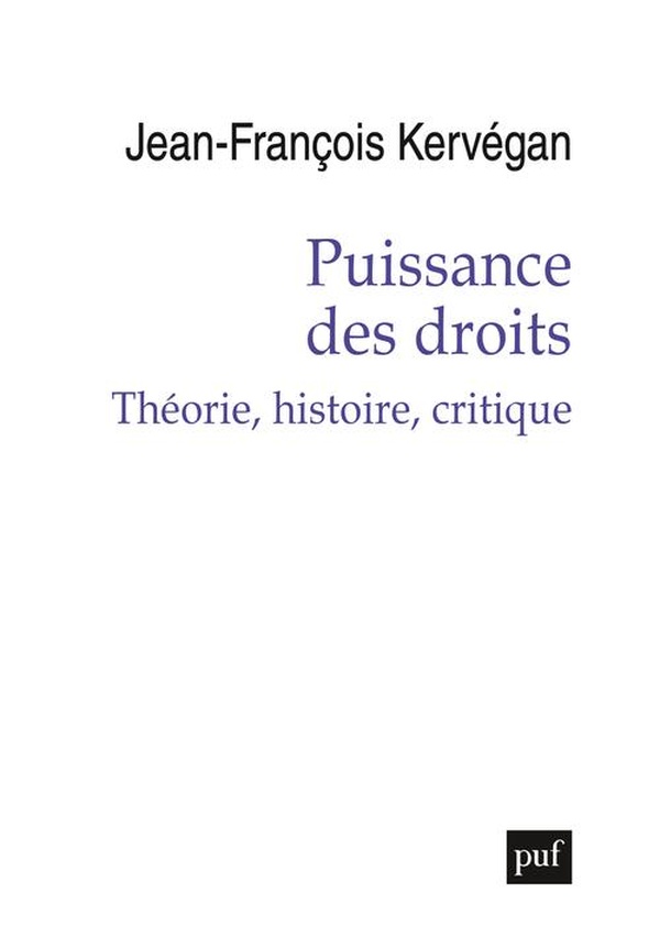 Puissance des droits. Théorie, histoire, critique
