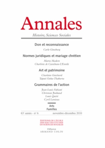 Annales Histoire, Sciences Sociales/6/Don et reconnaissance , Normes juridiques et mariage chrétien