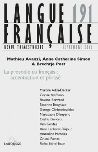 Langue française N° 191