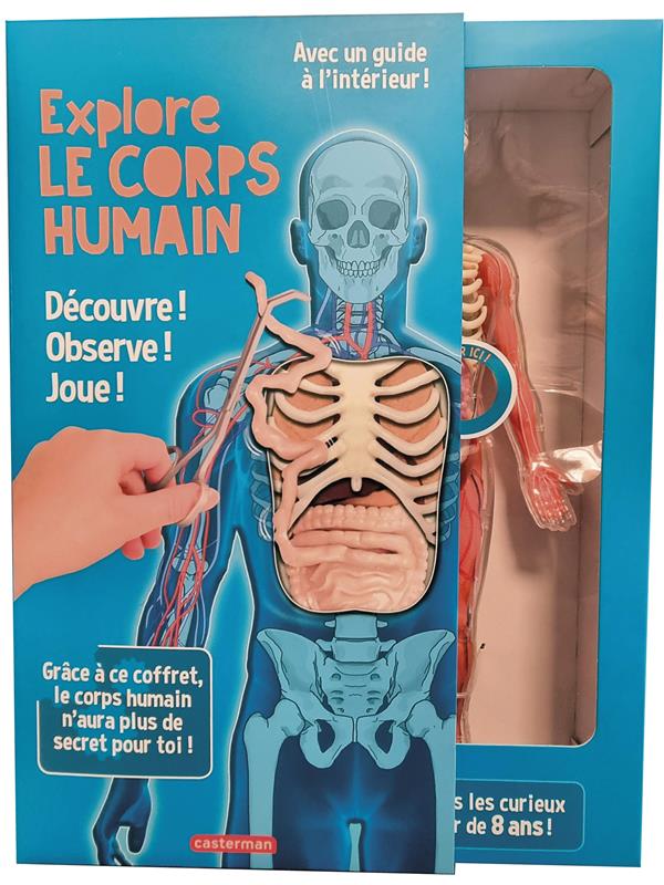 Explore le corps humain ! Découvre ! Observe ! Joue ! Avec une maquette transparente du corps humain
