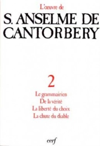 OEUVRE A DE CANTORBERY. Tome 2