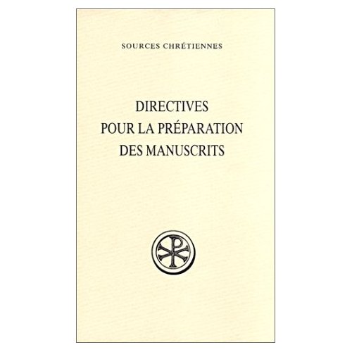 Directives pour la préparation des manuscrits
