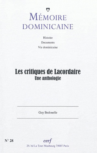 Critiques de lacordaire. Une anthologie