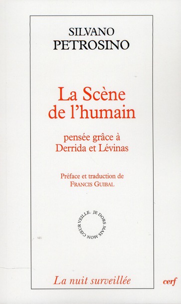 La scène de l'humain. Pensée grâce à Derrida et Lévinas