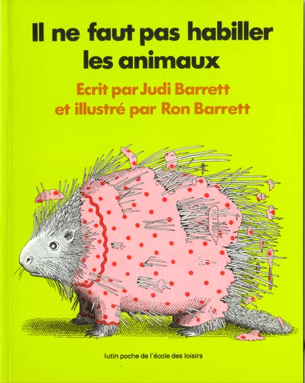 Il ne faut pas habiller les animaux
