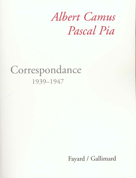 Correspondance 1939-1947