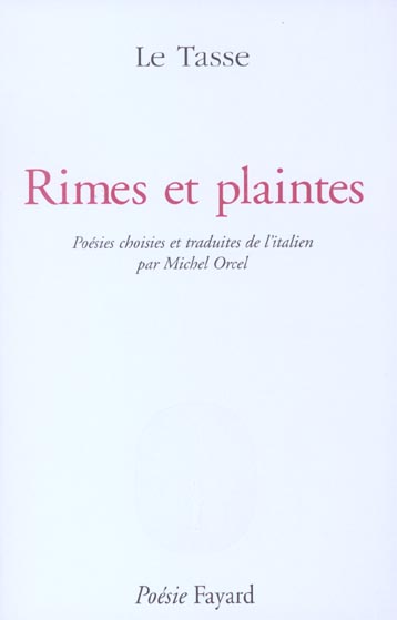 Rimes et plaintes