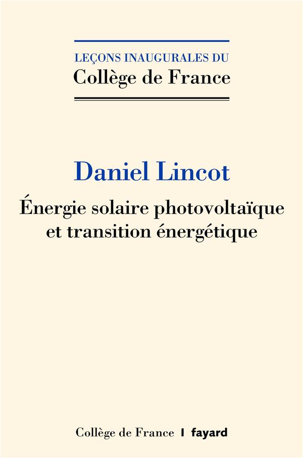 Energie solaire photovoltaïque et transition énergétique