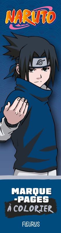 Marque-pages à colorier Naruto. Sasuke