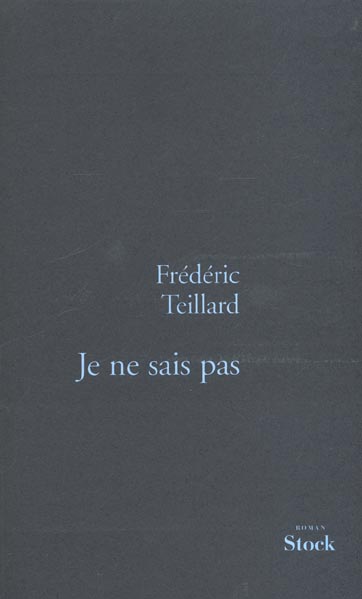 Je ne sais pas