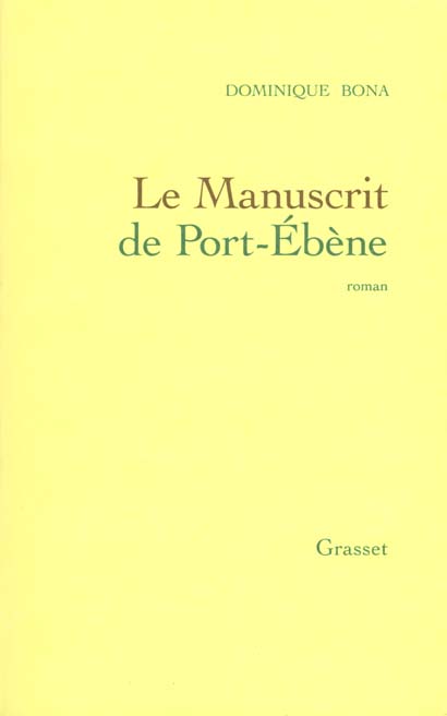 Le manuscrit de Port-Ébène
