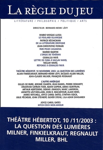 La Règle du jeu N° 24 Janvier 2004