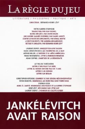 La Règle du jeu N° 29, Septembre 2005