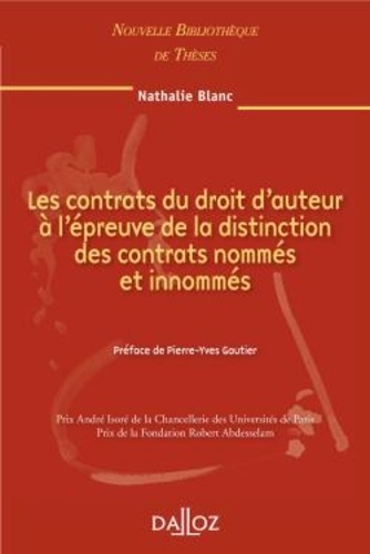 Les contrats du droit d'auteur à l'épreuve de la distinction des contrats nommés et innommés
