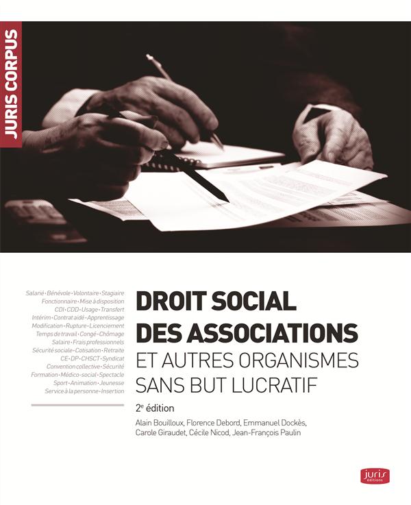 Droit social des associations et fondations . 2e édition