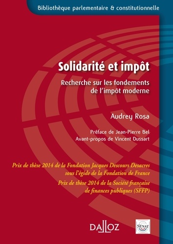 Solidarité et impôt. Recherche sur les fondements de l'impôt moderne