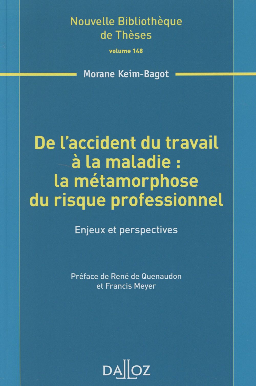 De l'accident du travail à la maladie : la métamorphose du risque professionnel. Enjeux et perspecti