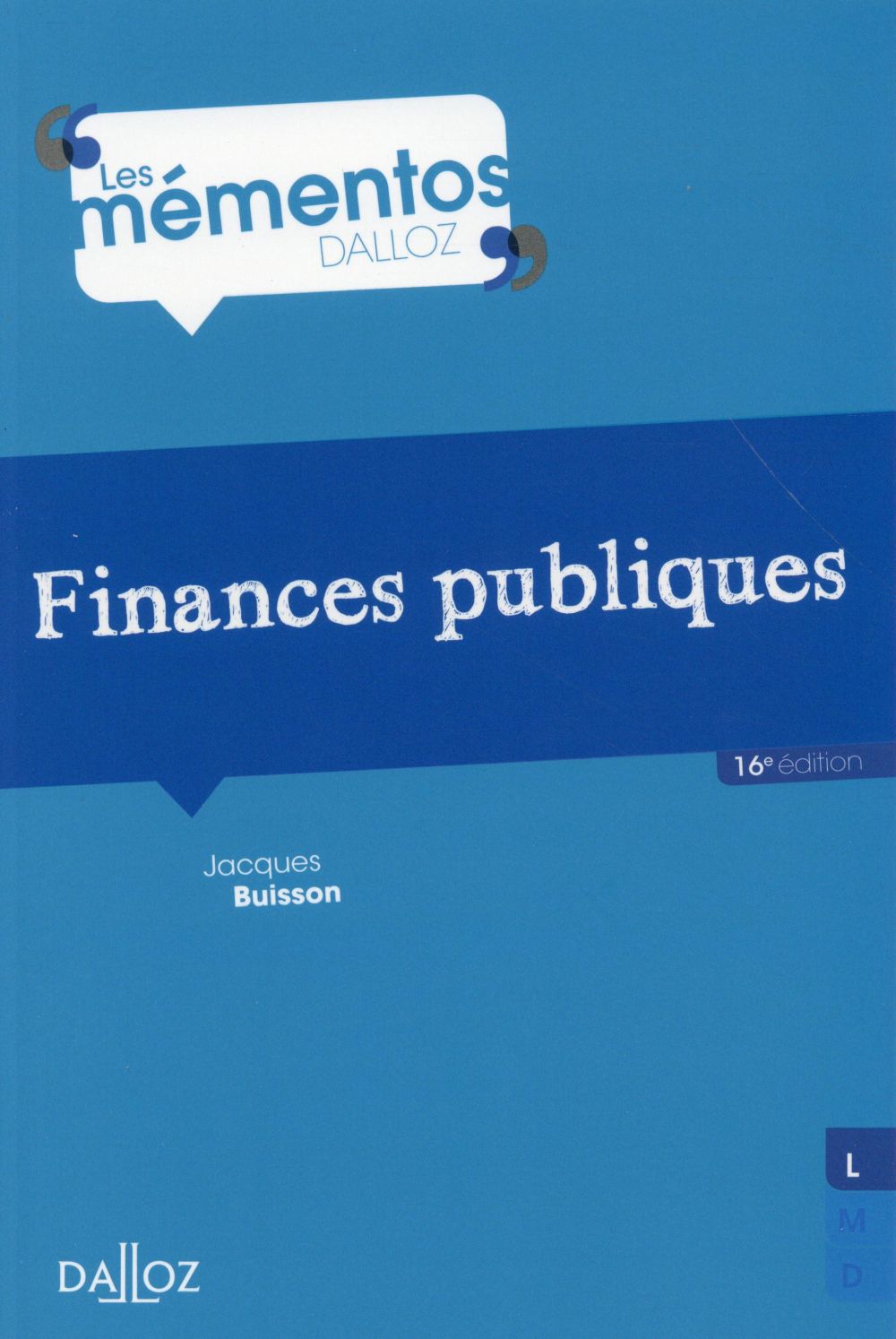 Finances publiques. 16e édition