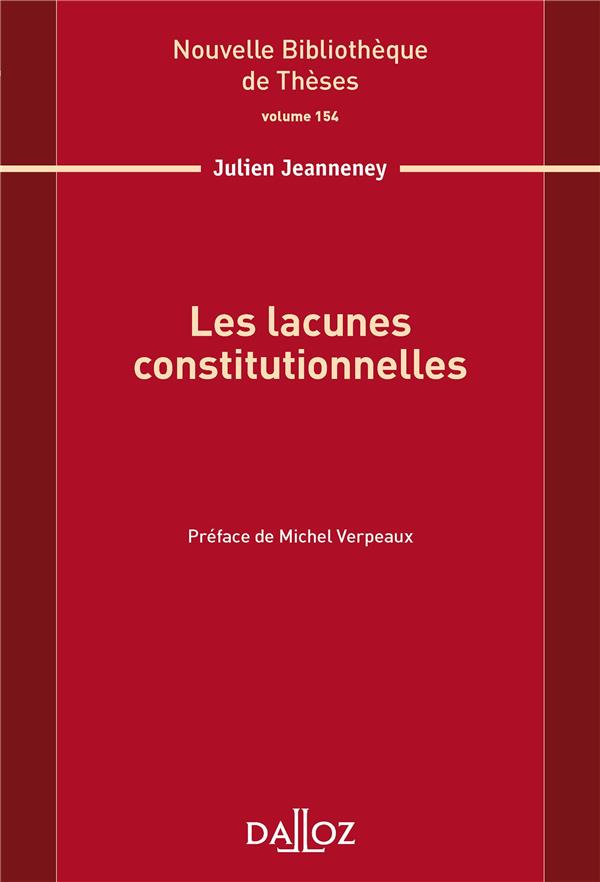 Les lacunes constitutionnelles