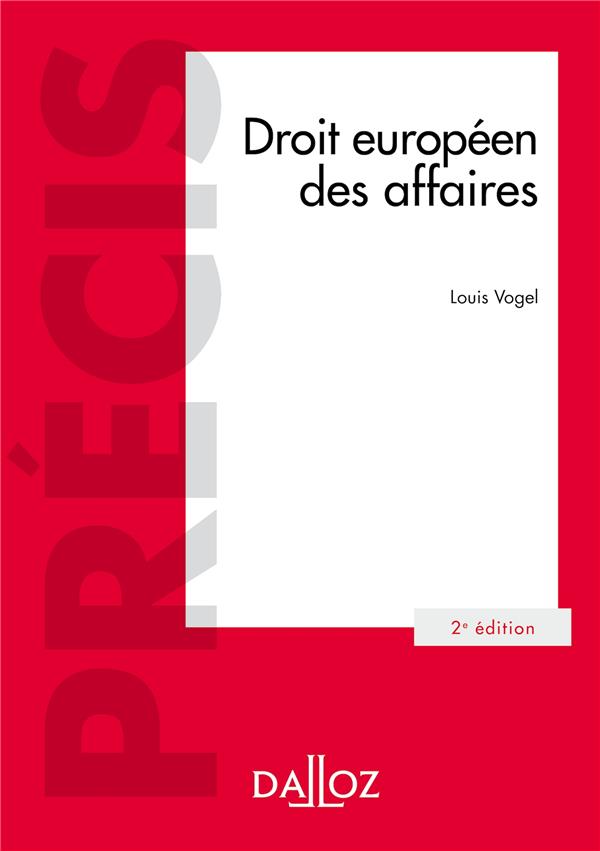 Droit européen des affaires. 2e édition